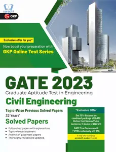 GATE 2023 Civil Engineering - 32 Years' Topic wise Previous Solved Papers by GKP