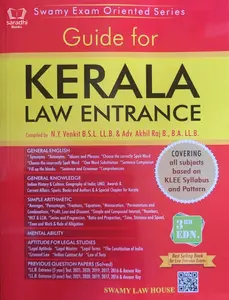 Guide for Kerala Law Entrance Based on KLEE Syllabus and Pattern - 3rd Edition
