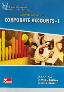 Corporate Accounts - I by KGC Nair : BCom 3rd Semester , MG University