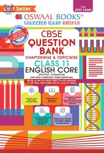 Plus One | Oswaal English Core | Chapterwise & Topicwise Question Bank For CBSE Students | For 2023 Exam