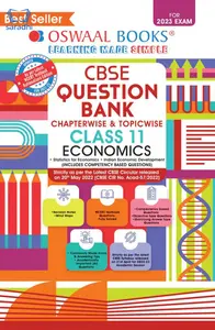 Plus One | Oswaal Economics | Chapterwise & Topicwise Question Bank For CBSE Students | For 2023 Exam