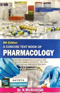 A Concise Text Book O Pharmacology | Dr. N Murugesh | 8th Edition