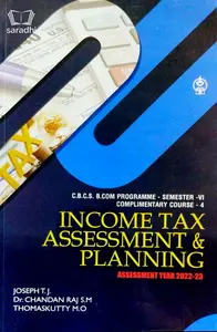 Income Tax Assessment And Planning Assessment Year 2022-23 | B Com Semester 6 | MG University