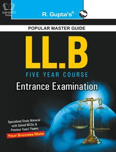 LLB (5 Years Course) Entrance Exam Guide Specialised Study Material with Solved MCQs & Previous Years' Papers | R Gupta's