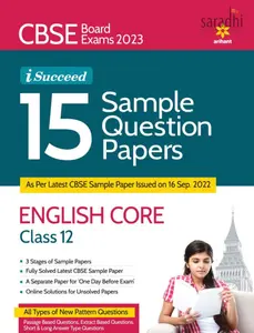 CBSE Board Exams 2023 iSucceed 15 Sample Question Papers English Core Class 12 | Arihant Publication