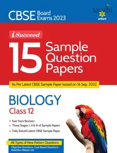 CBSE Board Exams 2023 iSucceed 15 Sample Question Papers Biology Class 12 | Arihant Publication
