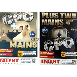 Kerala PSC Plus Two Mains Rank File | CPO Exam 2023 | Set of 2 Volumes | Talent Academy