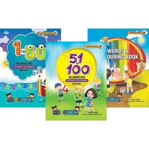 Kids Learning Series (Writing & Coloring Books | Set of 3 Books)