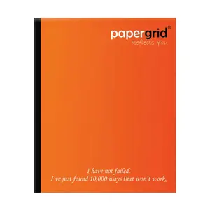 Papergrid Short Notebook Unruled (Set of 6) | Page Size 19 cm * 15.5 cm | 152 Pages