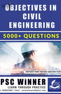 Objectives in Civil Engineering 5000+ Questions | PSC Winner
