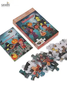 Jigsaw Puzzle (48 Piece + Fun Fact Book Inside) Halloween