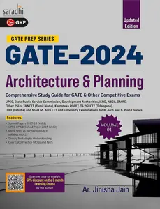 GATE 2024 Architecture & Planning Volume 1 | Guide by Ar. Jinisha Jain | GK Publications