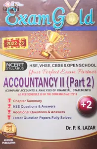 Plus Two Exam Gold Accountancy II (2) | HSE, VHSE, CBSE & State Open School 