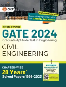 GATE 2024 Civil Engineering - 28 Years Chapter-wise Solved Papers (1996-2023) | GK Publications