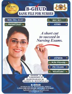 B-GHUD Rank File for Nurses | MOH, DHA, HAAD RCC, SCT PROMETRIC, AIIMS, JIPMER M.Sc Nursing PSC EXAMS NCLEX-RN | B-GHUD Academy