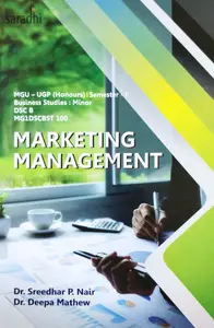 Marketing Management | MGU UGP (Honours) Semester 1 Business Studies: Minor DSC B MG1DSCBST 100, MG University