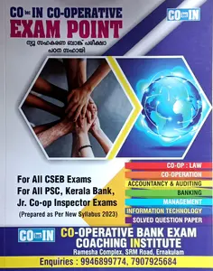 Kerala PSC | CO bec IN Co -Operative Exam Point | For All CSEB Exams , All PSC , Kerala Bank , Jr.Co-Op Inspector Exams