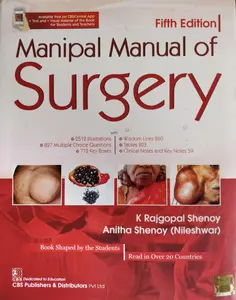 Manipal Manual Of Surgery | 5 Edition | K Rajagopal Shenoy | Anitha Shenoy (Nileshwar)