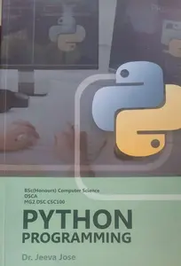 Python Programming B.sc (Honours) | Computer Science DSCA MG2 DSC CSC100 | 2024 Syllabus | MG University