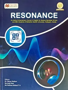 Resonance An Ability To Enhancement Course In English For Semester 2 B .Com & BBA | MG University