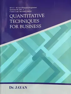 Quantitative Techniques For Business - MGU BCom Semester 3 (Honours) DSC A