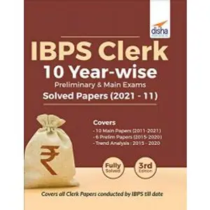 IBPS CLERKSOLVED PAPERS  PRELIMINARY & MAIN EXAMS 