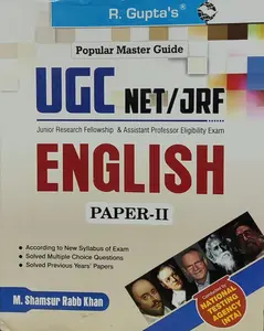  UGC NET/JRF, ENGLISH Paper 2,  M Shamsur Rabb Khan, R Gupta's