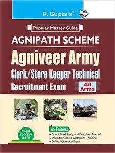 AGNIPATH : AGNIVEER ARMY (Clerk/Store Keeper Technical) Indian Army Exam Guide-R GUPTA'S