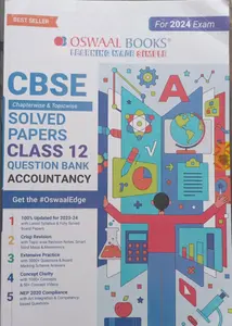 OSWAAL CBSECHAPTERWISE AND TOPIC WISE QUESTION BANK ACCOUNTANCY CLASS 12 EXAM 2024