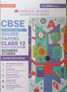 OSWAAL CBSE CHAPTERWISE AND TOPIC WISE QUESTION BANK BUSINESS STUDIES 2024 EXAM