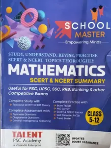 PSC MATHEMATICS SCERT NCERT SUMMARY