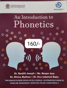 An Introduction To Phonetics Text Book For MGU-UGP | Semester 3 