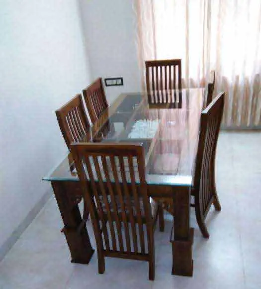 Dining Table With Six Chairs Mahagony