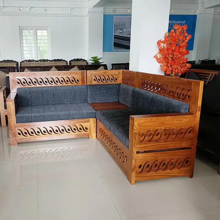 Wooden Corner Sofa