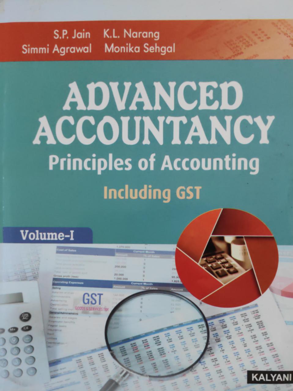 ADVANCED ACCOUTANCY PRINCIPLES OF ACCOUNTING INCLUDING GST