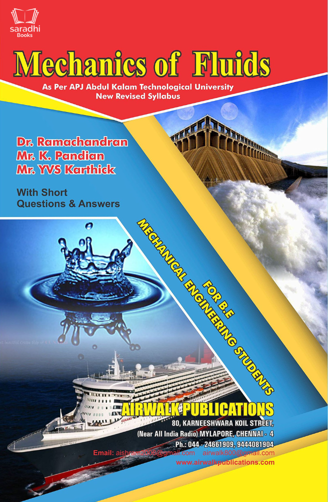 Mechanics of Fluids for Btech - Mechanical Engineering - Online Book ...