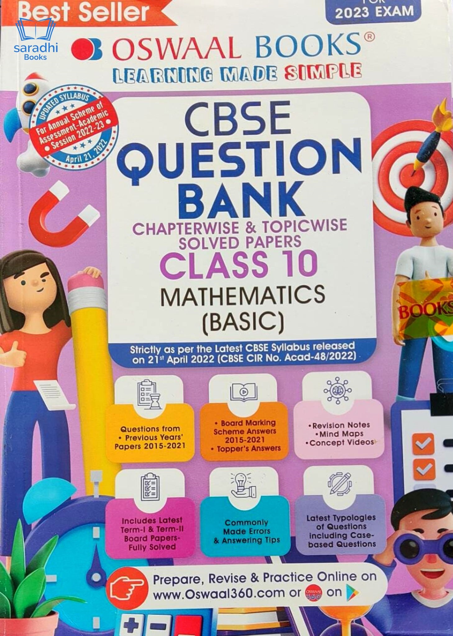 Class 10 - Oswaal Mathematics (Basic) Question Bank For CBSE Students ...