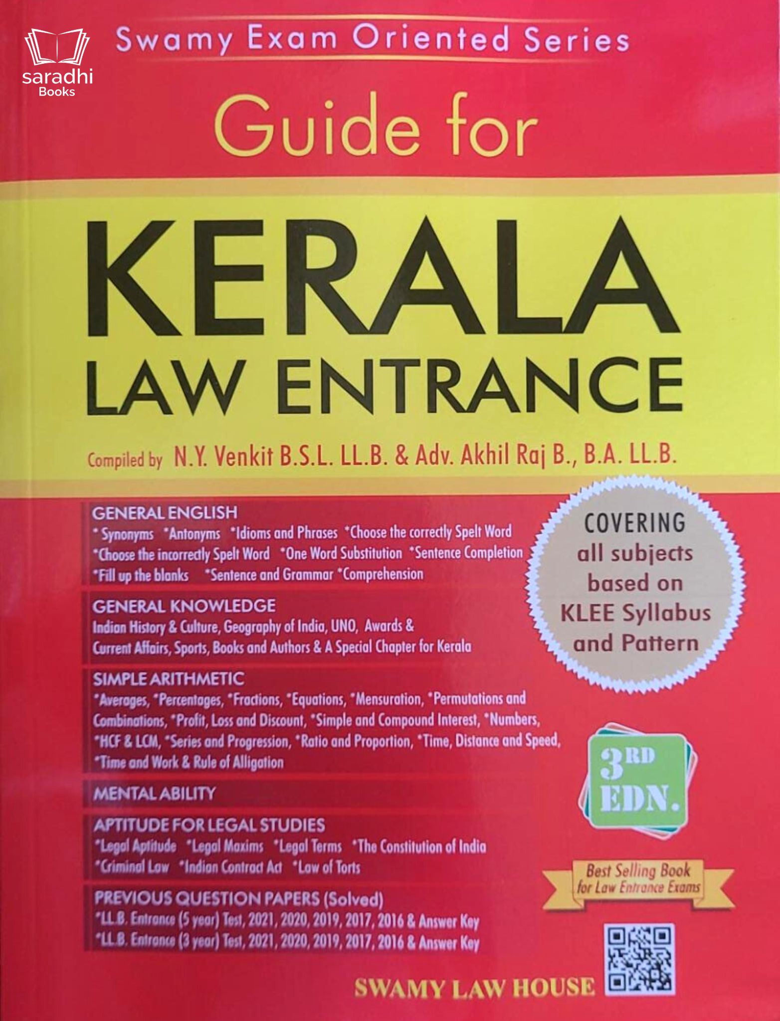 Guide for Kerala Law Entrance Based on KLEE Syllabus and Pattern 3rd
