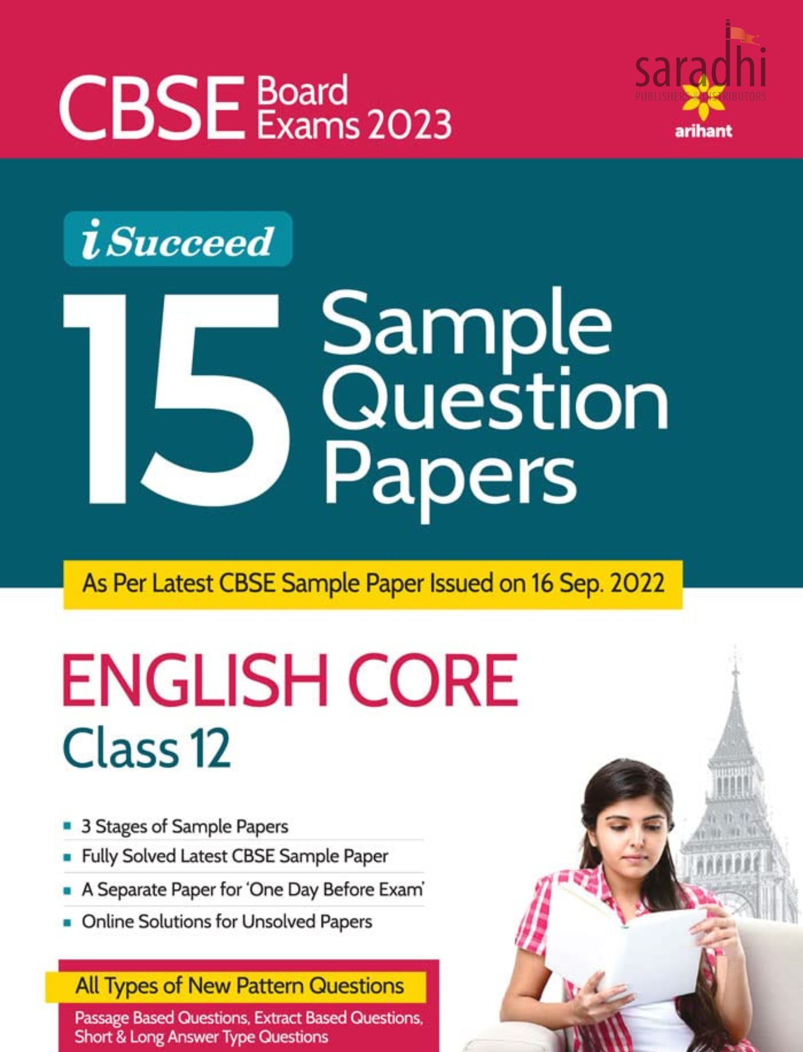 CBSE Board Exams 2023 iSucceed 15 Sample Question Papers English Core